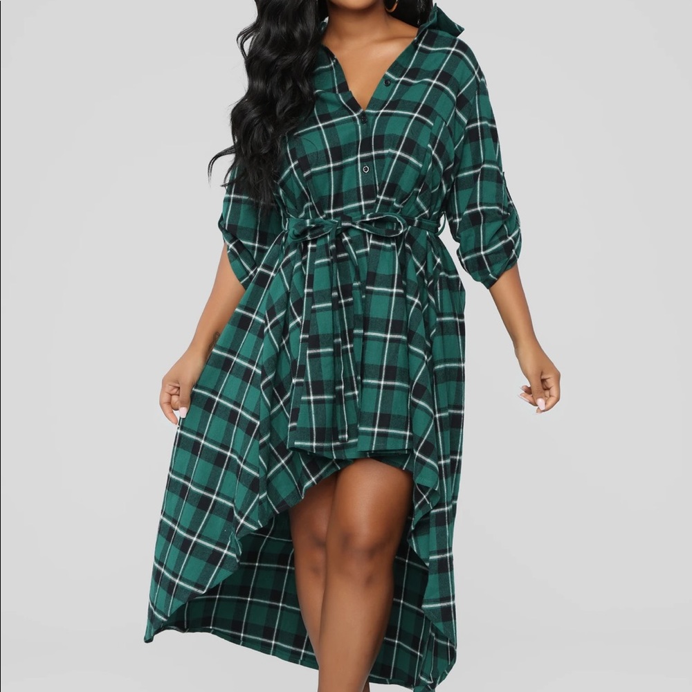 Small Flannel Shirt Dress